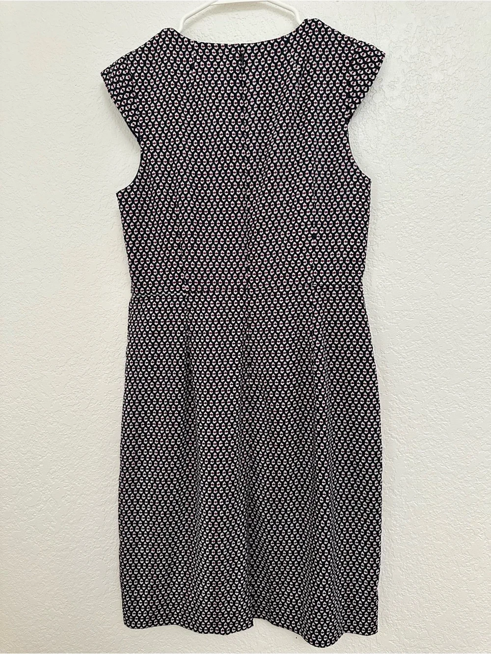 J. Crew Cap Sleeve Matelasse Sheath Dress